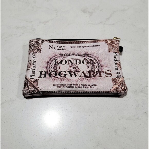 HARRY POTTER Handbags - Harry Potter Train Ticket To Hogwarts Clutch Pouch Bag 6.5 x 4.5in. NWOT